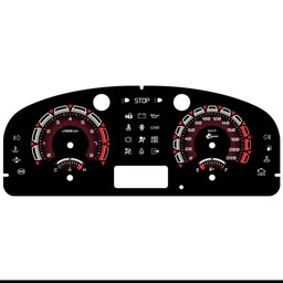 صفحه کیلومتر  پژو داشبورد جدید مدل زنبوری (220تایی) رنگ قرمز