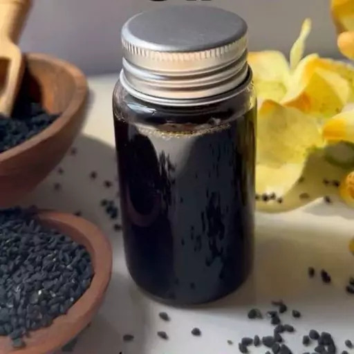 روغن طبیعی سیاهدانه 60 میل پایه زیتون دستساز