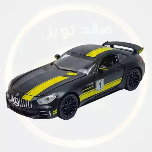 ماکت فلزی بنز amg gt موزیکال و چراغدار ماشین فلزی میلاد تویز ارسال رایگان