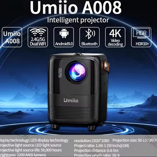 ویدئو پروژکتور اندروید Umiio مدل A008