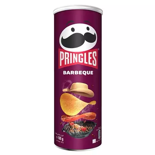 چیپس پرینگلز بنفش با طعم باربیکیو 165 گرمی pringles