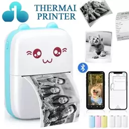 مینی پرینتر حرارتی قابل حمل مدل خرگوشی - Portable MINI PRINTER