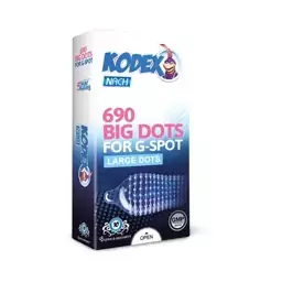 کاندوم خاردار ناچ کدکس مدل BIG DOTS بسته 10 عددی