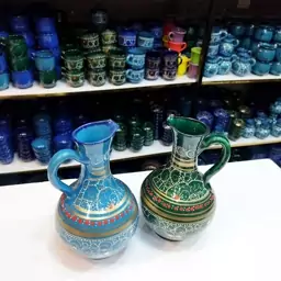 پارچ طرح دار سفالی 