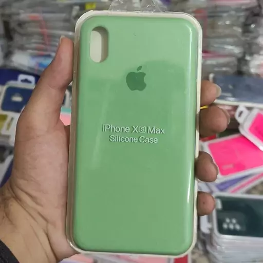 قاب گوشی آیفون Xs Max سیلیکونی اورجینال پکدار