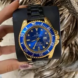 ساعت مردانه رولکس یاخ مستر بند استیل مشکی Rolex