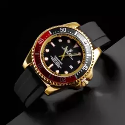 ساعت مردانه رولکس یاخ مستر بند Pu مشکی Rolex 