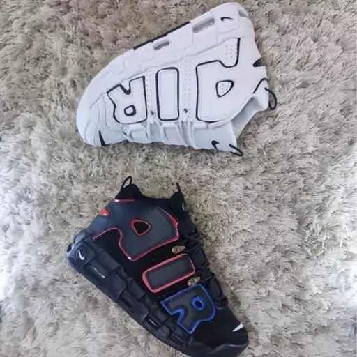 کتونی نایک ایر آپتمپو جدید و ترند رنگ سفید هفت رنگ جدید و ترند  NIKE AIR UPTEMPO