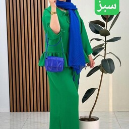 مانتو زنانه. مانتو دوتیکه. شومیز شلوار زنانه. شومیز زنانه ارسال رایگان ست زنانه پارچه پفکی 99830