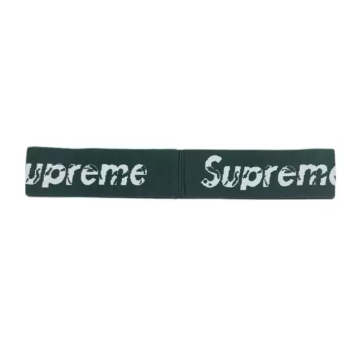 هدبند سبز سفید سوپریم supreme