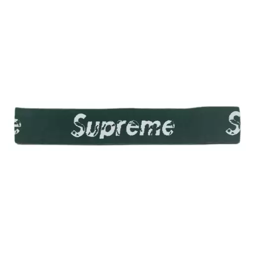 هدبند سبز سفید سوپریم supreme