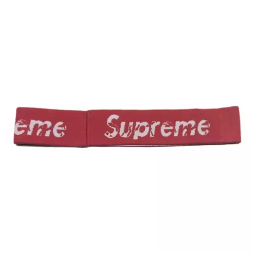 هدبند قرمز سفید سوپریم supreme