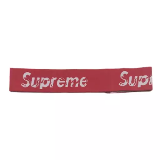 هدبند قرمز سفید سوپریم supreme