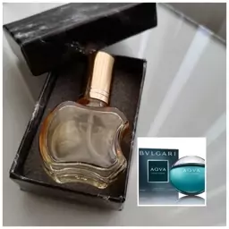 عطر آکوا بولگاری مردانه درجه یک 10 گرمی همراه با شیشه آنتیک و جعبه هدیه 