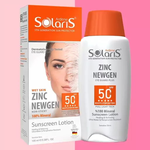 لوسیون ضد آفتاب فیزیکال زینک نیوژن spf50 حجم 100 میلی آردن سولاریس