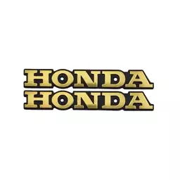 آرم باک  فلزی خارجی موتورسیکلت هوندا رنگ طلایی HONDA