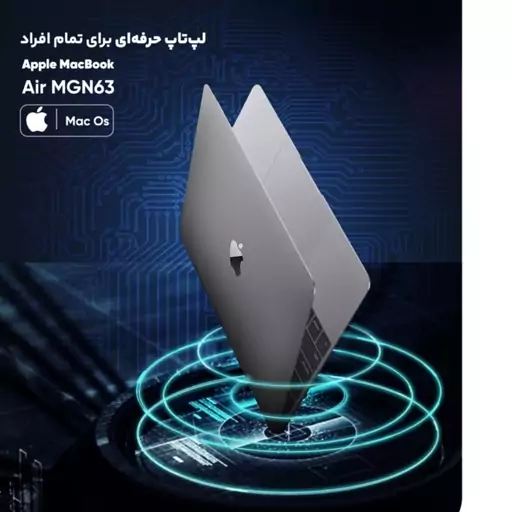 لپ تاپ 13.3 اینچی اپل مدل MacBook Air MGN63 2020-M1 8GB 256SSD دبی لنج 