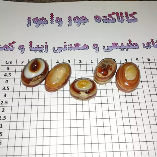 نگین بابا قوری طبیعی معدنی با تراش دامله 