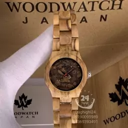 ساعت مچی چوبی فانتزی برند Wood 1970 چوبی