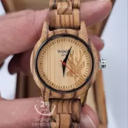 ساعت مچی چوبی فانتزی برند Wood 1970 داخل گوزن