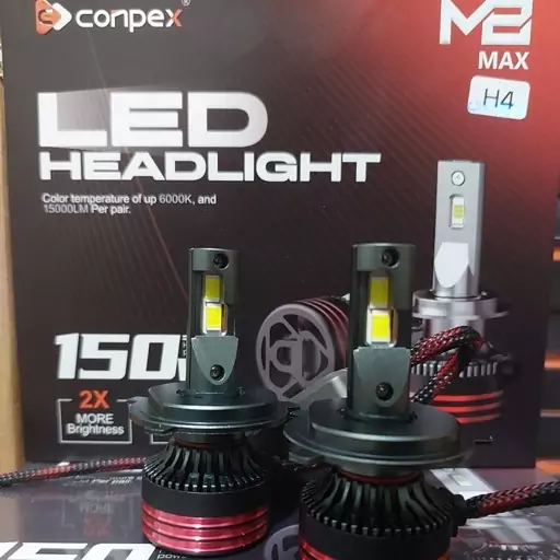 هدلایت M8 Max H1 conpex بهترین در نوردهی 75 وات واقعی برند کانپکس اصلی با QRCOD شرکت کانپکس جهت تشخیص فیک از اصل