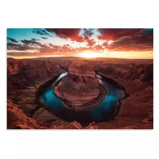 تابلو. شاسی طرح دره نعل اسب Horseshoe Bend Canyon مدل NV0758