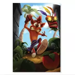 تابلو. شاسی طرح گیم کراش Crash Bandicoot مدل M0601