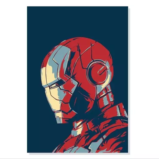 تابلو. شاسی طرح فیلم مرد آهنی Iron Man Marvel مدل M0345