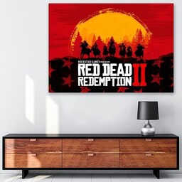 تابلو شاسی گالری استاربوی طرح بازی Red Dead Redemption مدل Game 23