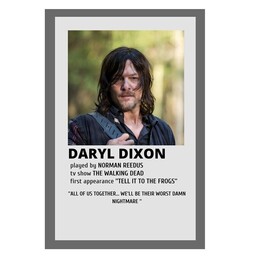 پوستر مدل مردگان متحرک Walking Dead طرح دریل Daryl کد 481