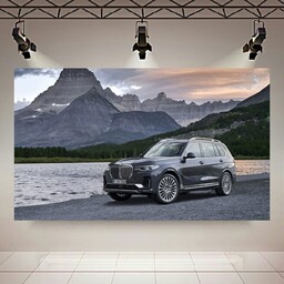 تابلو شاسی طرح طبیعت و ماشین مدل BMW X7 کد AR1510