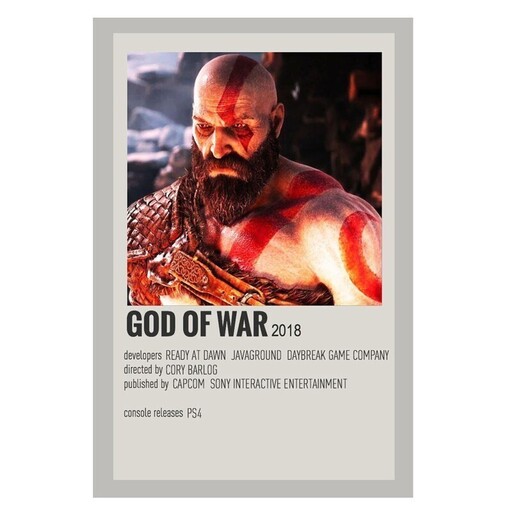 پوستر مدل خدای جنگ God of war طرح کریتوس کد 466