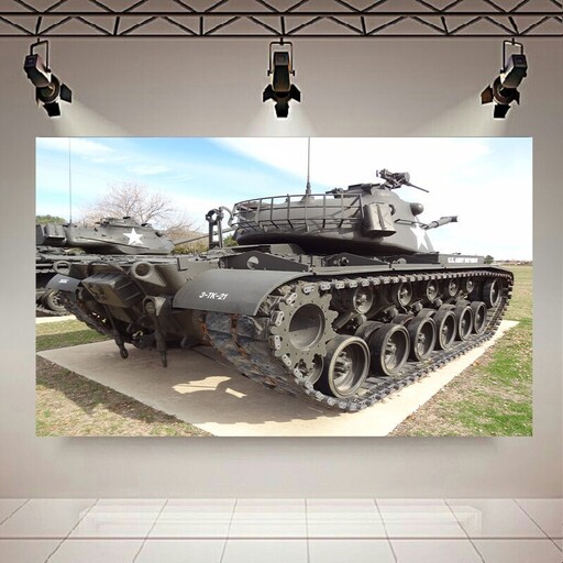 تابلو شاسی طرح تانک مدل M48 Medium Tank کد AR1149