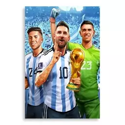 تابلو شاسی طرح جام جهانی 2022 Lionel Messi مدلNV0109