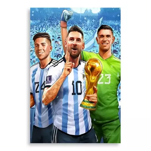 تابلو شاسی طرح جام جهانی 2022 Lionel Messi مدلNV0109