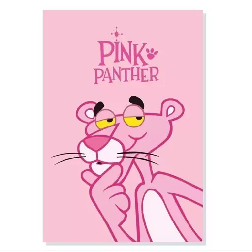 تابلو شاسی طرح انیمنیشن پلنگ صورتی Pink Panther مدل M0335