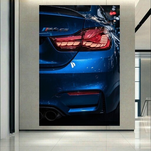 تابلو شاسی طرح ماشین مدل نمای پشت BMW M4cs کد AR3900