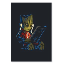 تابلو شاسی طرح بچه گروت Baby Groot مدل M0614