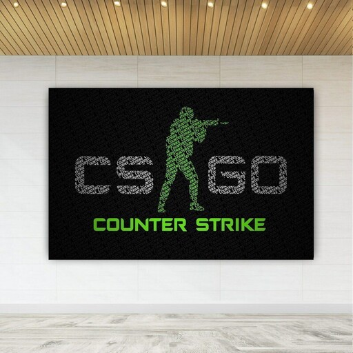 پوستر دیواری طرح گیم Counter Strike مدل SDP1361