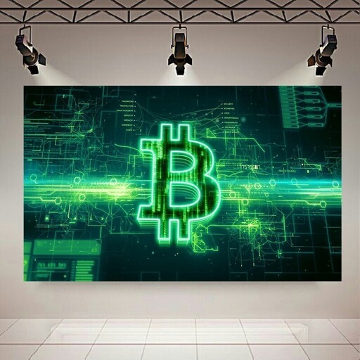 تابلو شاسی طرح بیت کوین مدل Digital Bitcoin کد PD840