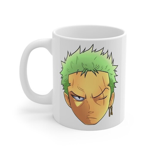 ماگ طرح کاوایی انیمه وان پیس رورونوا زورو One Piece Anime Roronoa Zoro مدل NM0044