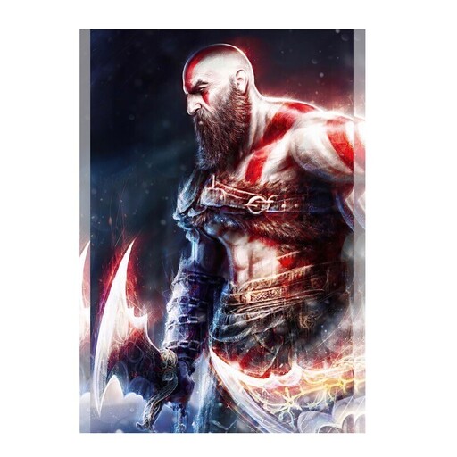 پوستر مدل فانتزی طرح گیم خدای جنگ God of war کد 1