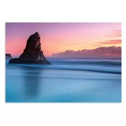 تابلو شاسی طرح گرادینت غروب آفتاب اقیانوس Ocean Gradient Sunset مدل NV0852