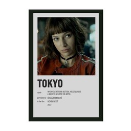 پوستر مدل سریال سرقت پول Money heist طرح توکیو Tokyo کد 679