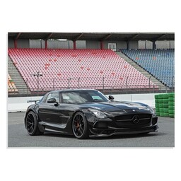 تابلو شاسی طرح ماشین مرسدس بنز اس ال اس 63 - Mercedes Benz SLS 63 AMG Black Series 2017 مدل NV0695