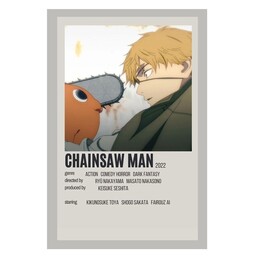 پوستر مدل انیمه اره برقی chainsaw man طرح دنجی denji کد 467