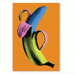 تابلو شاسی طرح موز آبی Blue Banana مدل M0385