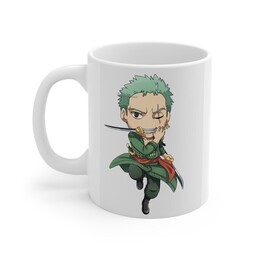 ماگ طرح کاوایی انیمه وان پیس رورونوا زورو One Piece Anime Roronoa Zoro مدل NM0045