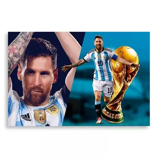 تابلو شاسی طرح جام جهانی 2022 Lionel Messi مدلNV0106