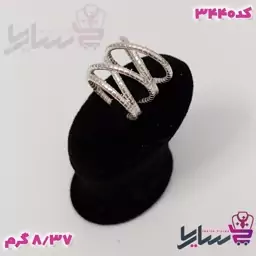 انگشتر نقره زنانه کد 3440